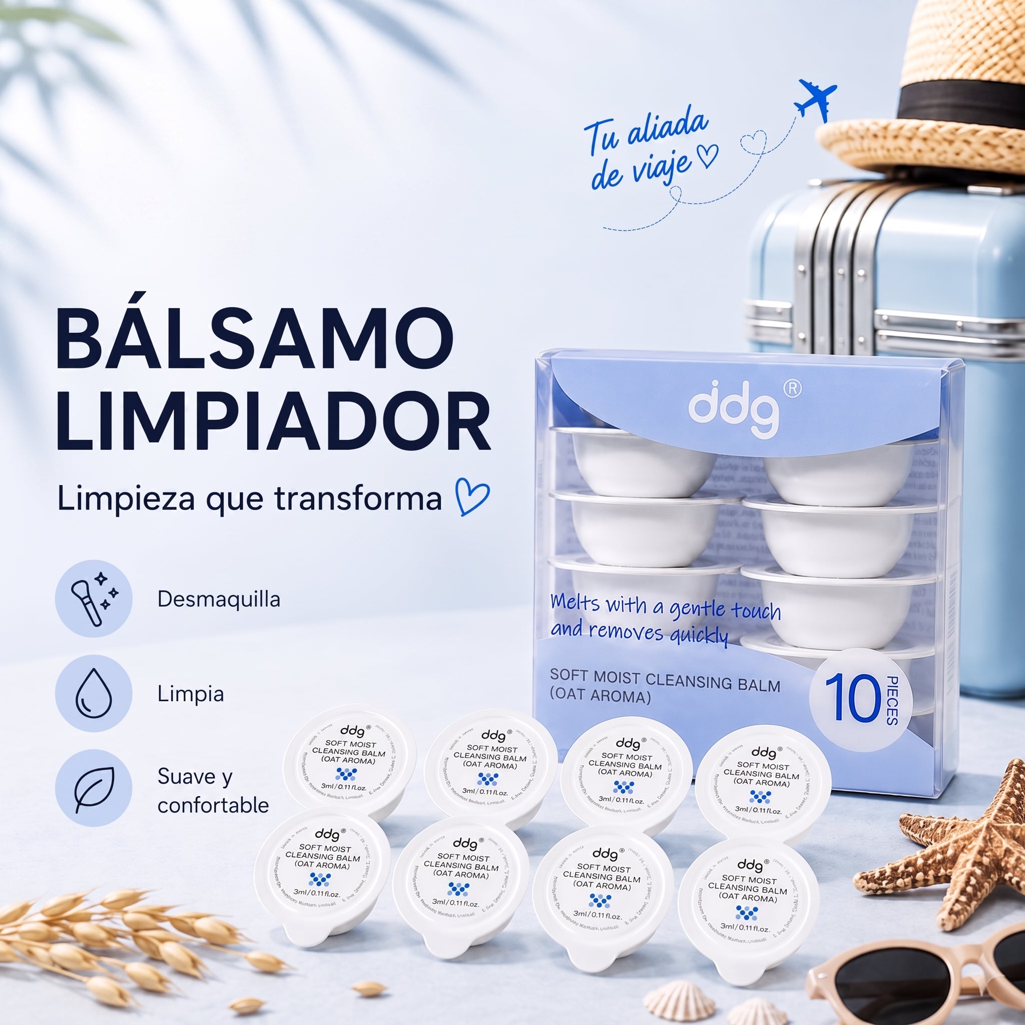 ddg Bálsamo Limpiador Desmaquillante Travel Set 10x3ml