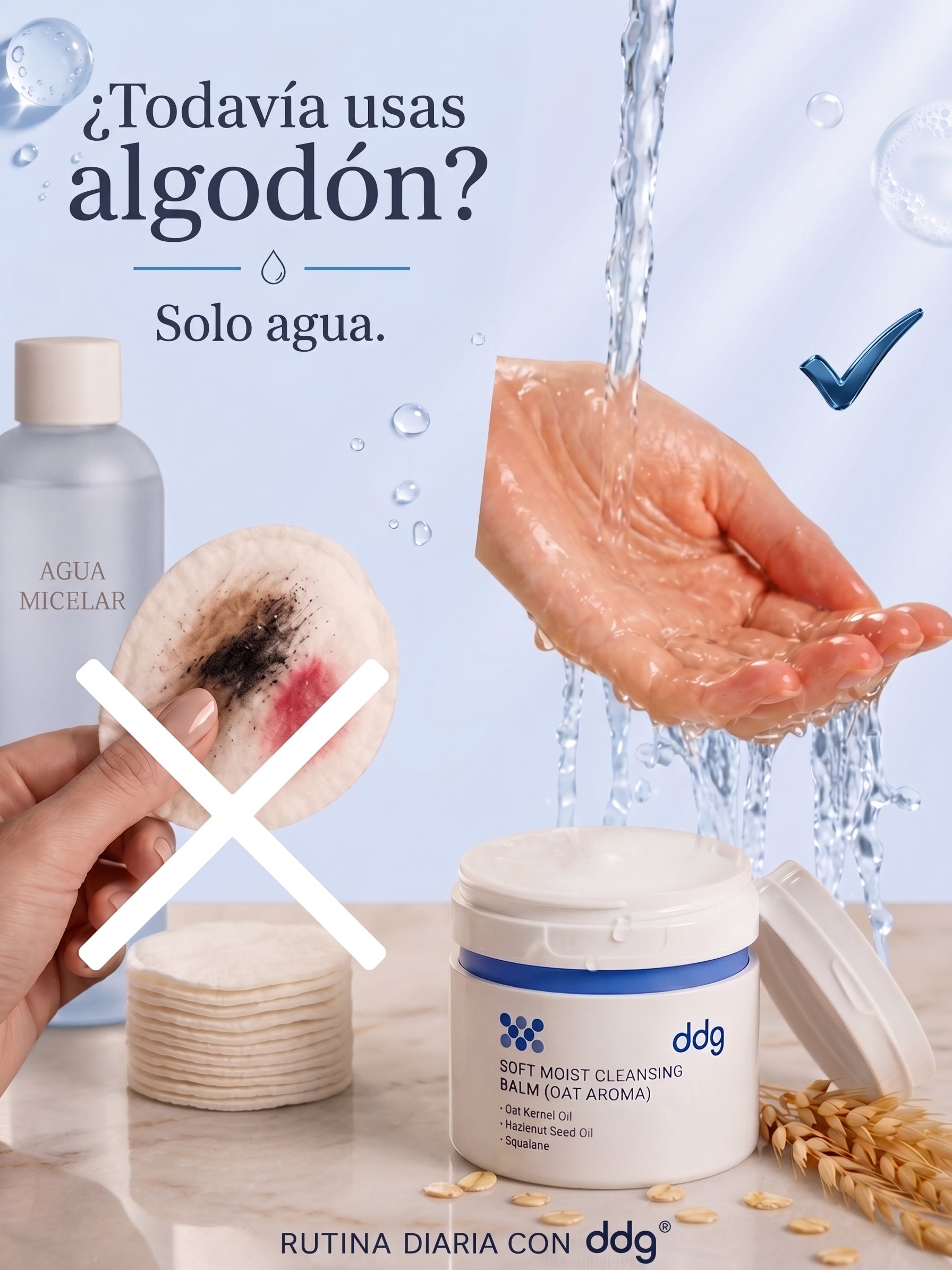ddg Bálsamo Limpiador Desmaquillante Facial de Avena 100 ml