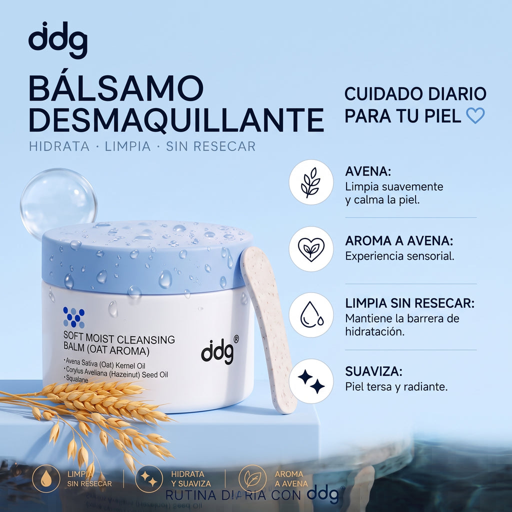 ddg Bálsamo Limpiador Desmaquillante Facial de Avena 50 ml